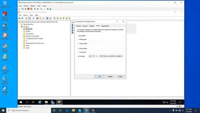 home folder configuration for all multiple users in windows server 2019 смотреть онлайн