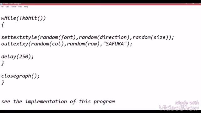 text screen saver program in c++ смотреть онлайн