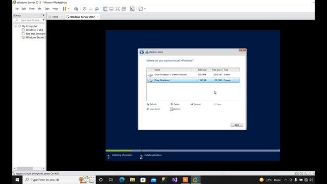 How to install Windows Server 2012 R2 on VMWare workstation step by step смотреть онлайн