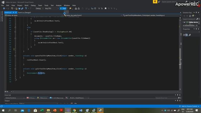 Editor de Texto en windows form con c# смотреть онлайн