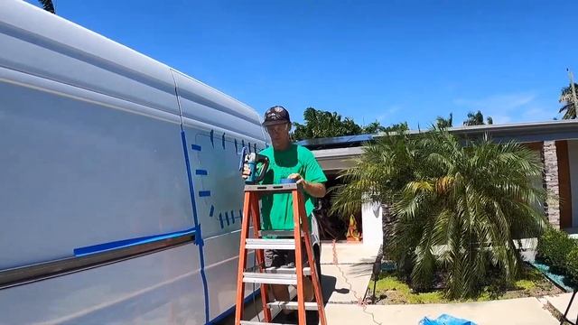 DIY camper van conversion- Installing the Sliding Door window to our Sprinter смотреть онлайн