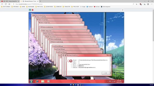 [Remake] Windows 7 Crazy Error Maker 11 (Selever Theme) смотреть онлайн