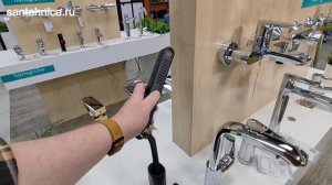 Смеситель для раковины Hansgrohe Finoris 76063670, с вытяжным изливом и донным клапаном Push-Open