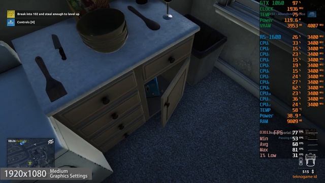 Thief Simulator 2 | GTX 1060 6GB | Ryzen 5 1600 смотреть онлайн