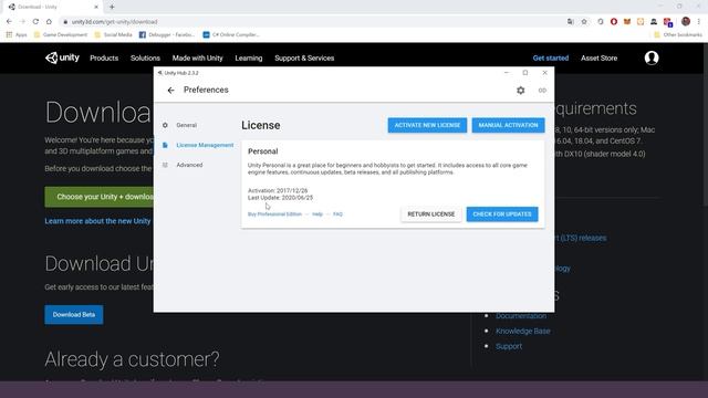 تحميل وتهيئة محرك الألعاب Unity لعام 2020 смотреть онлайн