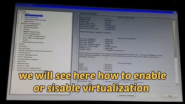 How to enable Virtualization on windows computer (BIOS) || virtualization enable in BIOS смотреть онлайн