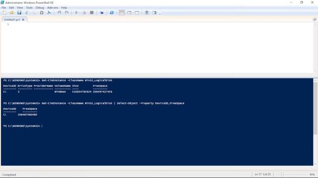 How to use PowerShell to Get Free Disk Space смотреть онлайн