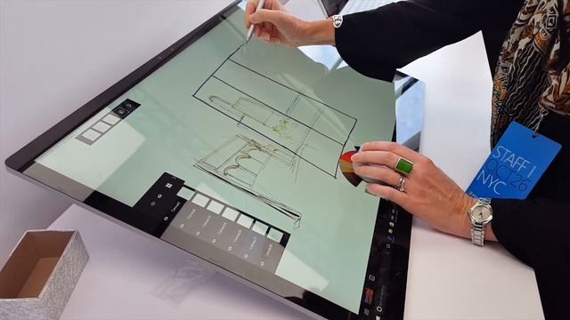 Hands on with Microsoft Surface Dial on the Surface Studio смотреть онлайн