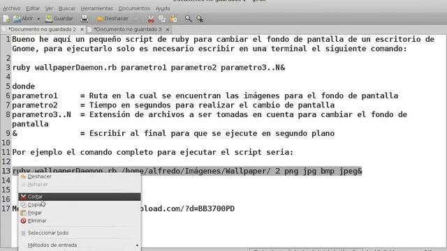 Script Ruby Wallpaper Changer Gnome смотреть онлайн