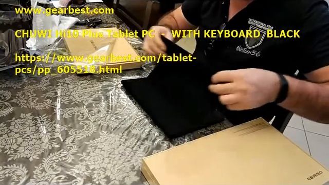 Gearbest CHUWI Hi10 Plus Tablet PC - WITH KEYBOARD BLACK смотреть онлайн