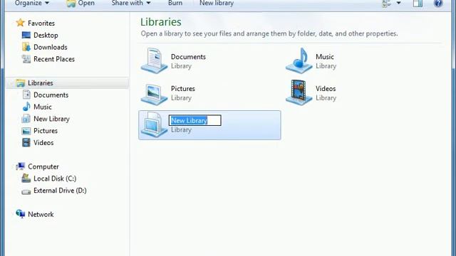 Windows 7 | Organizing with Libraries смотреть онлайн