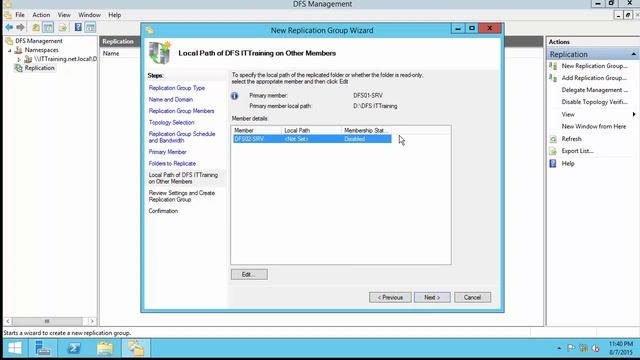 Configure DFS in Window Server 2012 R2 смотреть онлайн