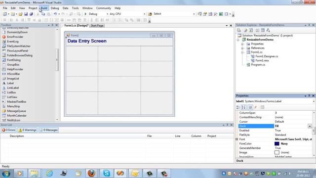 How to develop Resizable Data Entry Window Forms Using C#.NET смотреть онлайн