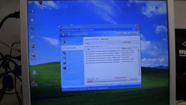 Virus Infecting a Computer (XP Total Security 2011) смотреть онлайн