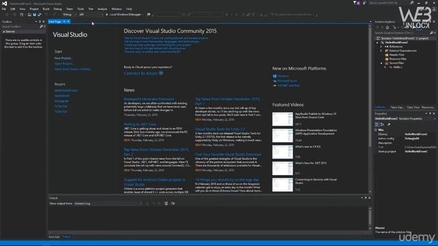 C Programming Tutorials | Installing Visual Studio Overview | Creating First Program HELLO WORLD смотреть онлайн