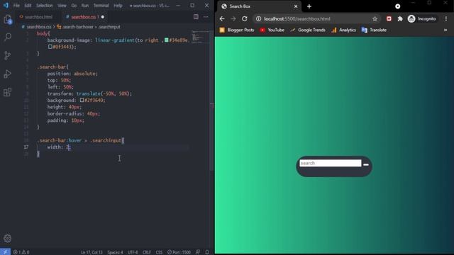 CSS Search Box | Search Box With Hover Effect | Search Box Animation смотреть онлайн