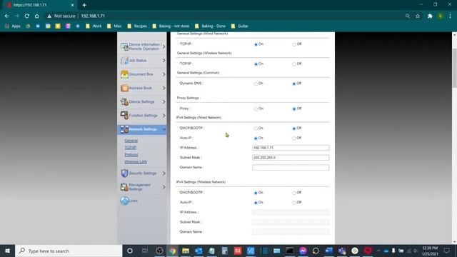 How to edit the Networking settings via web interface on the Kyocera TASKalfa MFP смотреть онлайн