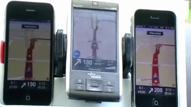 TomTom - test navigace na iPhone 2G, 3G a Pocket Loox (Windows mobile) смотреть онлайн