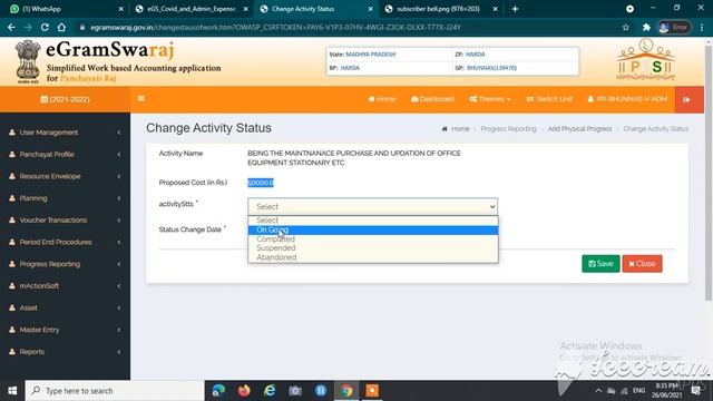 HOW TO DO TS AS PROGRESS REPORTING PAYMENT AND MAP STOCK IN 2021-22 ON E GRAM SWARAJ PORTAL | смотреть онлайн