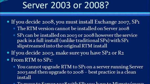 Windows Server 2003 or Windows Server 2008? Which Server OS Should You Install? смотреть онлайн