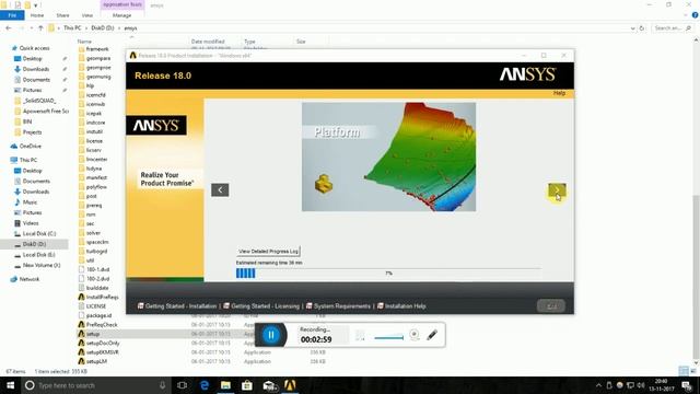 ansys 18 installation смотреть онлайн