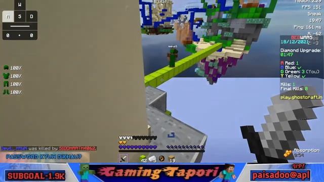 Bedwars and minigames with Bhailog | Java + Pe server | Minecraft live | Gaming Tapori | смотреть онлайн