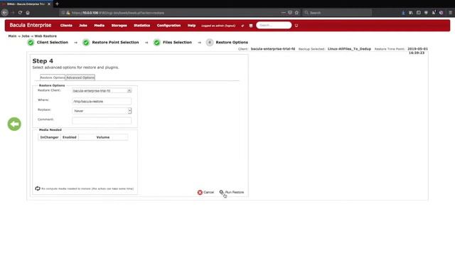 Bacula Trial Scenario 2: Restore Files with BWeb смотреть онлайн