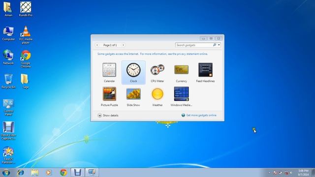 What is Gadgets and how to use Gadgets in windows 7? смотреть онлайн