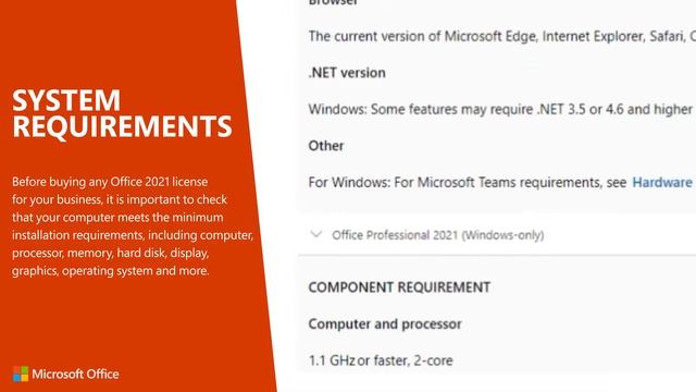 Office Home & Business 2021 Guide- System Requirements смотреть онлайн