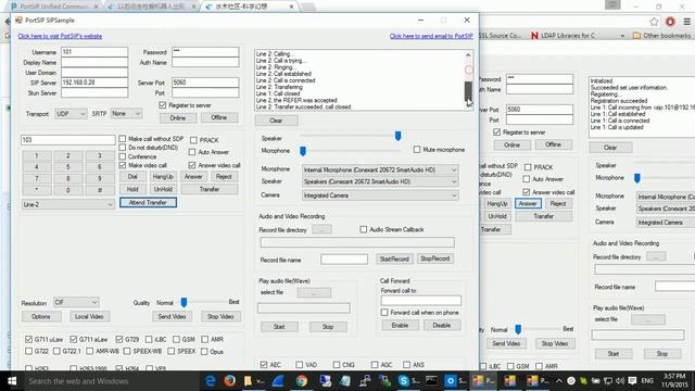 Test the Attended Transfer feature with PortSIP VoIP SDK Sample Project смотреть онлайн