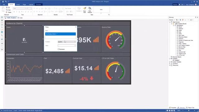 WinForms Reporting Tools: Using Variables in Filters of Dashboard Items [Shot on v2019] смотреть онлайн
