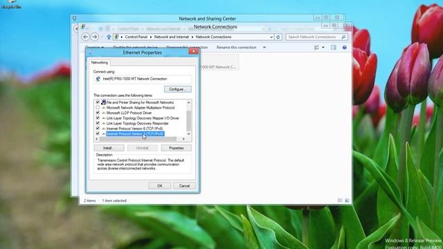 Windows 8 - How to Change IP Address смотреть онлайн