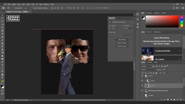 Photoshop Tutorial Christian Bale Edit | American Psycho | Instagram Edit | Sigma Edit | Free Stock смотреть онлайн