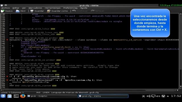 Tutorial Como Modificar el Grub de arranque del Wifislax 4.9 смотреть онлайн