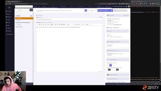 How to build a Template on Zesty.io - Live Coding HTML CSS with Bulma CSS смотреть онлайн