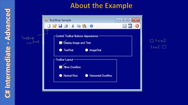 C# ToolStrip Control | Part 2 - About the Example | C# Advanced #93 смотреть онлайн