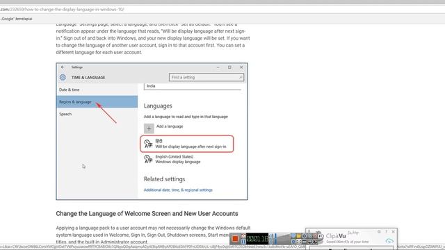 How To Make Display Language or Change The Default Language in Windows 10 смотреть онлайн