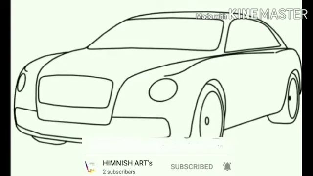 How to draw a BENTLEY car (easy & step by step) смотреть онлайн
