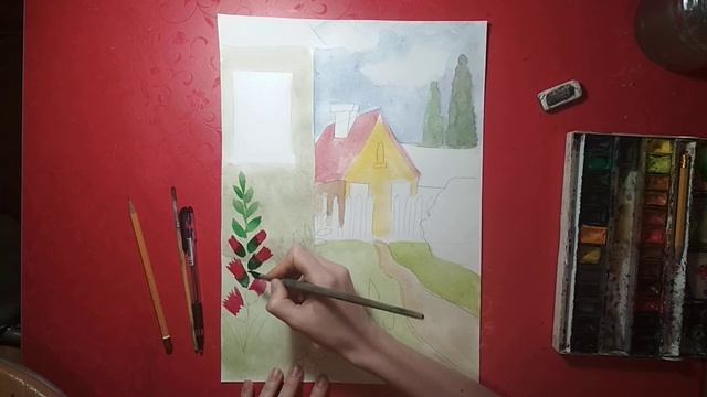 "Деревенский пейзаж". Для групп РЭР 9-10 лет смотреть онлайн