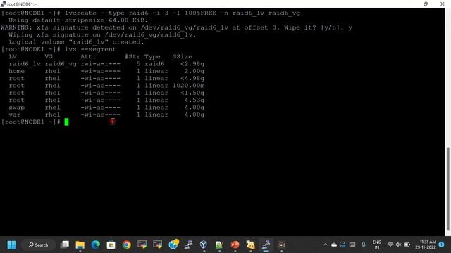 Linux LVM/RAID 6 configure step by step |how to configure raid 6 with lvm| RAID6 setup in RHEL смотреть онлайн