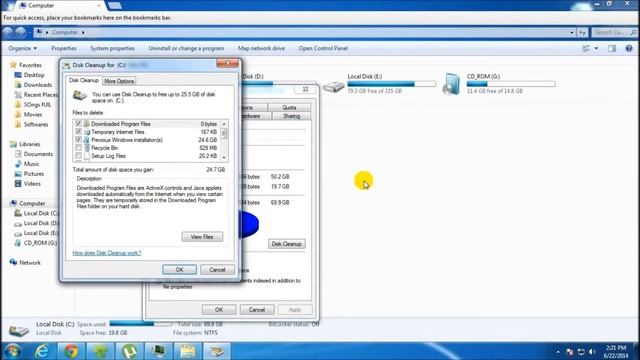 Cleaning up temporary files, previous windows installations using disk cleanup for windows 7. смотреть онлайн