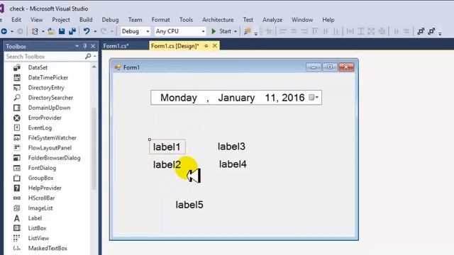 Tutorial C# Windows Form Application #3 DateTimePicher and Timer in Kurdish смотреть онлайн