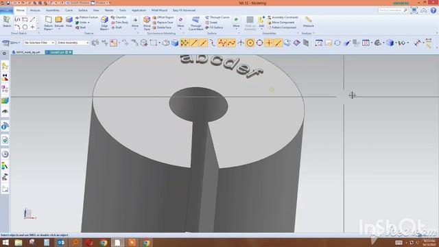 Part engraving nx | How do I add NX to text | nx emboss text | nx extrude text on cylinder | cad ca смотреть онлайн