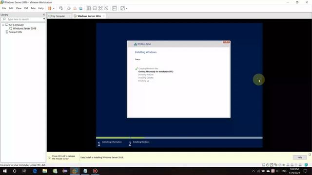Hướng dẫn cài window Server 2016 trên máy ảo VMware смотреть онлайн