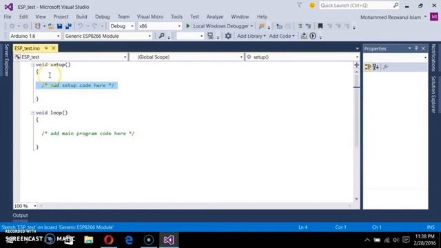 Setup Arduino in Visual Studio смотреть онлайн