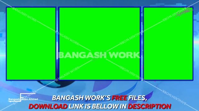 Bangashwork HD Three News Windows Green Screen смотреть онлайн