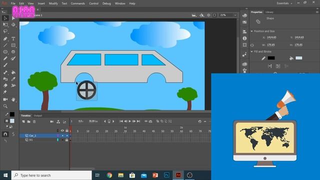 Adobe Animate cc Class zero for beginners | How to Download Animate cc free | Urdu Hindi tutorial смотреть онлайн