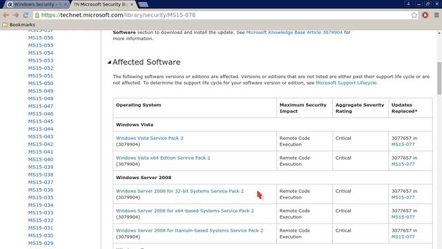 Windows Security - Microsoft Releases Critical Update MS15-078 смотреть онлайн