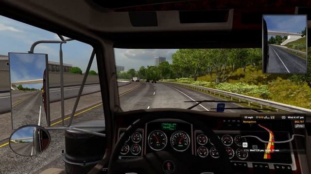 American Truck Simulator 2 REAL OPEN WINDOW смотреть онлайн