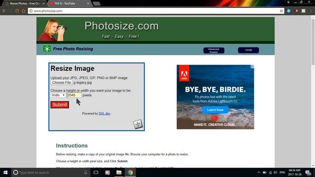 EASY way on How to RESIZE image for FREE [WITHOUT Windows Paint or Photoshop] 2017 смотреть онлайн